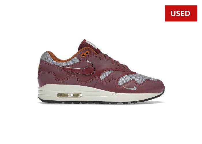 (USED) Nike Air Max 1 Patta Waves Rush Maroon (without Bracelet) - Sz 10