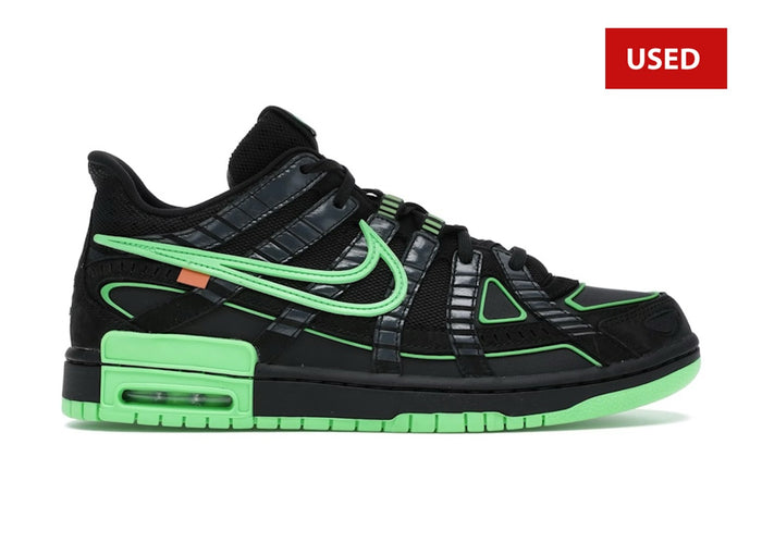 (USED) Nike Air Rubber Dunk Off-White Green Strike - Sz 9.5