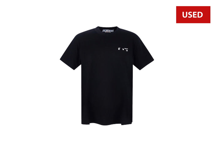 (USED) Off-White OW Logo Slim Short-Sleeve Tee 'Black/White'