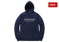 (USED) Supreme Reflective Excellence Hooded Sweatshirt Navy