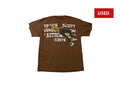 (USED) Travis Scott x Virgil Abloh By A Thread Tee Brown FNF (HEATCHECK ARCHIVE)
