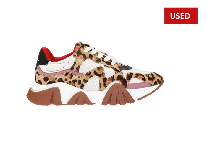 (USED) Versace Squalo 'Leopard' - Sz 8