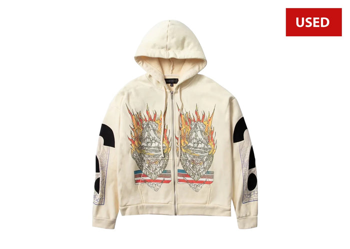 (USED) Who Decides War Engulfed Memories Zip Up 'Ivory'