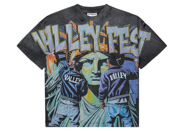 Vale Forever Bling Graffiti Tee Black