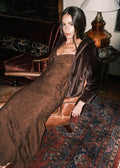 Veronica Maxi Slip Dress (Brown)
