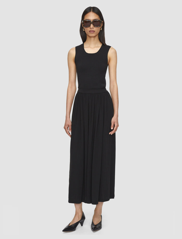 Black Vidal Crepe Jersey Skirt - Joseph