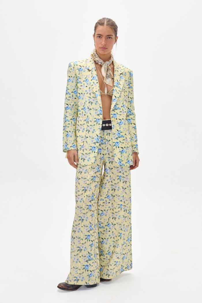 Vincent Linen Pants - Francesca Print