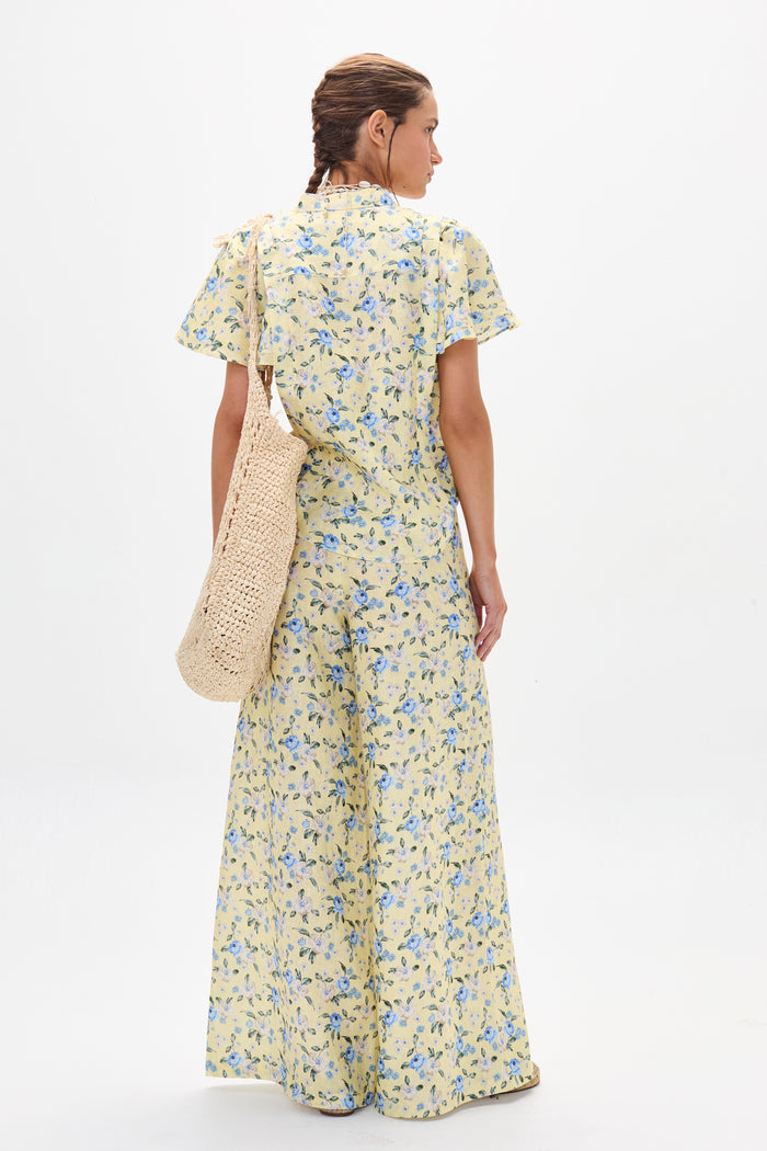Vincent Linen Pants - Francesca Print