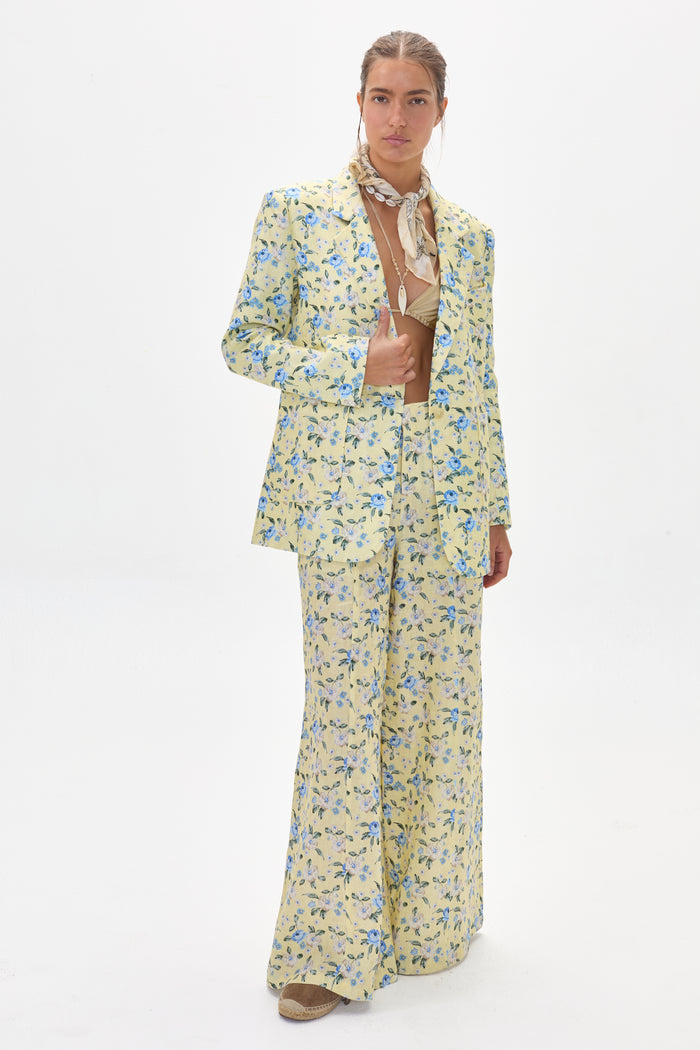 Vincent Linen Pants - Francesca Print