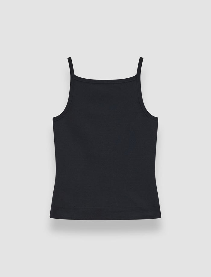 Black Viscose Knit Stretch Vest Top - Joseph