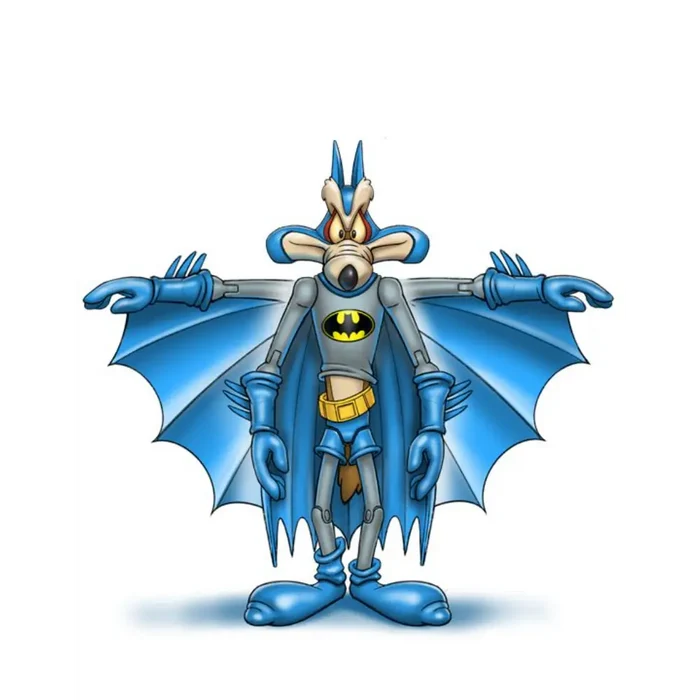 Warner Bros Mashup Figure Coyote as Batman 6 Inch