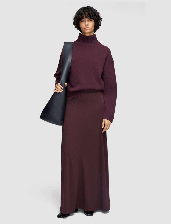 Wool Jersey Maxi Skirt