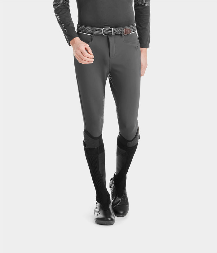 X-Grip | Grey | Pantalon d'équitation full grip homme| Horse Pilot