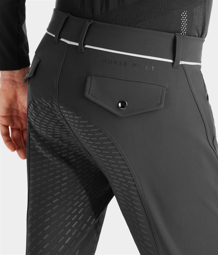 X-Grip | Grey | Pantalon d'équitation full grip homme| Horse Pilot