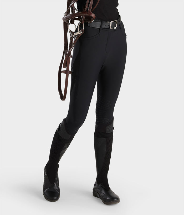 X perform ICONIC | Black | Pantalon d'équitation femme | Horse Pilot| Horse Pilot