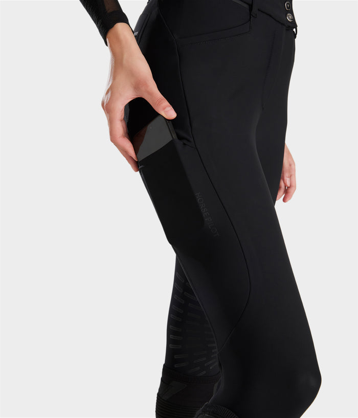 X perform ICONIC | Black | Pantalon d'équitation femme | Horse Pilot| Horse Pilot